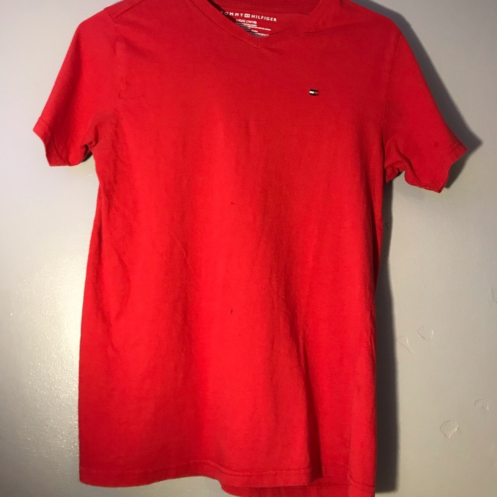 Red Tommy Hilfiger Shirt